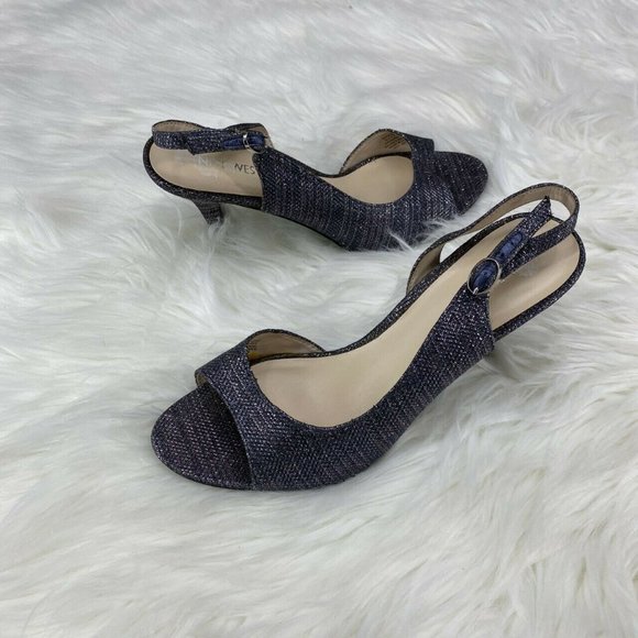 Nine West Bank Head Slingback High Heels Size 10M - Picture 4 of 8